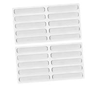 HAMPPLIES 20 Pezzi Strisce Paracolpi Trasparenti Per Armadietti e Mobili in Silicone Antiscivolo Angolari Per Ragazzo Ragazza e Ragazzo Ragazza Facile Installazione e Assorbimento Urti 63*10*2.5mm