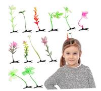 HAMPPLIES 20pezzi Fermagli per Capelli Forma di Germoglio Design Pianta Piccoli e Carini Accessori per Feste e Eventi Stili multipli