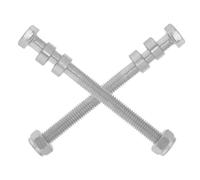 HAMPPLIES 2pezzi Sostituzione Asta Ruota Posteriore in Acciaio Per Sedia Rotelle Parte Robusta e Durevole Facile Installazione Compatibile La Maggior Parte Dei Modelli