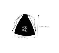 HAMPPLIES 3 pezzi Borsa Porta Phon da Viaggio in Tessuto Morbido con Coulisse Organizer Leggero e Compatto per Accessori e Strumenti per Acconciatura Custodia Protettiva per Casa e