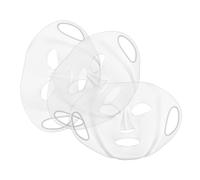 HAMPPLIES 3 Pezzi Copertine Riutilizzabili in Silicone per Maschere Copertura Trasparente Ergonomica che Trattiene Lidratazione Adatta Maschere in Foglio Morbida e Lavabile per Uso e Viaggio