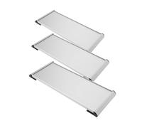 HAMPPLIES 3 Pezzi Targhetta Ufficio Faccia in Alluminio Portanome Vuoti Resistenti e Facili da Installare Segnaletica per Uffici Scuole e Cliniche Dimensioni