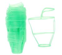 HAMPPLIES 36 pezzi Reti Portatili per Bottiglie Infusione Supporto in Plastica Riutilizzabile per Flaconi Soluzione Leggero e Resistente per Uso Ospedaliero e Domestico