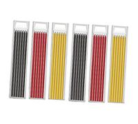 HAMPPLIES 36 Pezzi Ricariche Matite Carpenter per Marcatura Ricariche Matite Falegname Nero Giallo per Designer Architetti e Costruttori