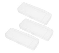 HAMPPLIES 3pezzi Scatola Rasoio in Plastica Trasparente Custodia Per Rasoio Manuale Scatola Protettiva Per Strumenti Della Persona Portatile e Leggera