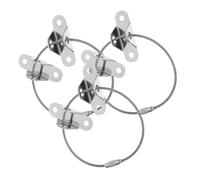 HAMPPLIES 3sets Fermacassetti Antiribaltamento Per Kit Di Sicurezza Per Mobili Di Cinghie Per Prevenzione Caduta Facile Installazione Acciaio Inossidabile Resistente Adatto Per Librerie
