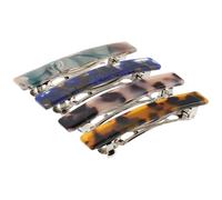 HAMPPLIES 4 Fermagli per Chioma a Molla in Metallo, Stile Francese Chic, Compatti e Leggeri, per Chioma Fini e Spessi, Accessori Moda Donna, Tenuta Duratura in Diversi Colori Trendy