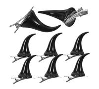 HAMPPLIES 4 Paia Clip Corna per Accessori Gothic Halloween Resistenti e Decorativi per per Feste e Cosplay