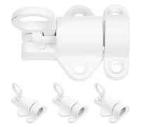 HAMPPLIES 4 Pezzi chiusura a molla della porta della soffitta Blocco della finestra Clievo automatico White