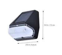 HAMPPLIES 4 pezzi Lampade da Parete a Energia Solare LED Impermeabili per Esterno con Luce Tiepida per Giardino Patio e Recinzione Ricaricabili e Resistenti alla Pioggia