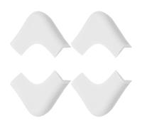 HAMPPLIES 4 Pezzi Protezioni Angolari in Silicone Bianco per Mobili, Paracolpi Angolari Adesivi, Resistente All'usura, Design Elegante la Sicurezza dei Ragazzo Ragazza