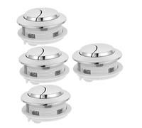 HAMPPLIES 4 pezzi Pulsanti di Ricambio per Wc Pulsante Cisterna da Facile Installazione e Funzionamento Liscio per Bagno Famiglia e Hotel