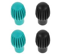 HAMPPLIES 4 Pezzi Punte Silenziose in Silicone per Bacchette da Batteria Copri Estremità Antirumore Protezione Resistente per Percussioni Accessori Pratici per Batteristi Principianti e