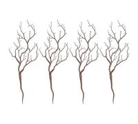 HAMPPLIES 4 Pezzi Rami Artificiali Marrone Rami Secchi Curvi per Decorazioni Natalizie per Vasi e Centrotavola di Plastica per Casa e Feste