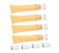 HAMPPLIES 4 pezzi Roll Vuoto per Essenziali Tubetti Morbidi Ricaricabili per Crema Occhi per Viaggio e Formato Compatto