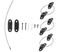 HAMPPLIES 4 Set Fissaggi Antiribaltamento per Ancoraggi per Sicurezza Infantile Cinghie per Kit Protezione per Librerie e Arredamento Facili Installare e Resistenti