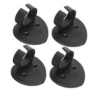 HAMPPLIES 4pezzi Clip per Microfono a Forma di Cuore Retro Adesivo in Abs, Supporto per Microfono Fermo e Installazione Conveniente, per Uso Wireless