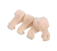 HAMPPLIES 4pezzi Gambe in Massello Per Mobili Design Intagliato Esalta La Bellezza Della Tua Casa Soluzioni Per Alzata Mobile Tv Armadio Credenza e