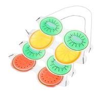 HAMPPLIES 4pezzi Maschere Occhi Ragazzo Ragazza Forma Di Frutta Pvc Riutilizzabile Protezione Occhi Raffreddante Estiva Copertura Riposante Per Sonno e Relax Regalo Compleanno Colori Misti