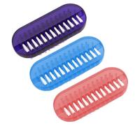 HAMPPLIES 4pezzi Spazzola Perghie Due Lati Setole Dure Per Pulizia Sotto Le Unghie Setole Morbide Per Pulizia Di Mani o Piedi Realizzata in Materiale Di Resistente Per Uso Prolungato Leggera