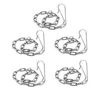 HAMPPLIES 5 pezzi Catena in Acciaio Inossidabile per Valvola Scarico Wc da Resistente Facile da Installare Accessorio per Sostituzione Catena Flapper