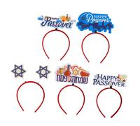 HAMPPLIES 5 pezzi Fascia per Party Passover Decorativa Unisex con Design Lettere e Simboli Passover per Feste e Celebrazioni