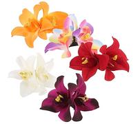 HAMPPLIES 5 pezzi Fermagli per con Fiori Artificiali Hawaiani Clip Hawaiano Vividamente Realistici per Donne Accessori Estivi per Feste in Spiaggia e Vacanze Tropicali