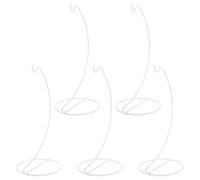 HAMPPLIES 5 Pezzi Gancio per Vaso per Piante espositore per Piante Supporto per Il Display Ornamenti espositore in Metallo Rack sospeso di Ferro White