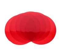 HAMPPLIES 5 Pezzi Pellicole Adesive Rosse per Luci Spot e Faretti Film Trasparente Diffusore Colore per Decorazioni Natale Feste e Ambienti Facile Installazione e Diffusione Uniforme