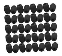 HAMPPLIES 50pezzi Copertura in Schiuma Antivento per Microfono per Cuffie Protezione per Microfono Morbida e Confortevole Filtro Antipop di Ricambio Piccolo Parabrezza in Schiuma