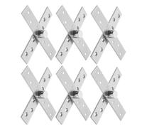 HAMPPLIES 6 Pezzi Cerniere Pivot per Porte Nascoste in Acciaio Inossidabile da Cerniere Silenziose e Resistenti per Librerie e Porte Segrete Compatibili con Varie Tipologie di Legno e