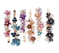 HAMPPLIES 6 Pezzi Fermagli per Chioma Donna in Rame Design Floreale Vintage, Resistenti per Trattenere i Chioma in Molte Occasioni Colore Casuale