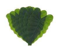 HAMPPLIES 6 Pezzi Tovagliette Tropicali Banana Foglia Artificiale Decorazione Hawaiana per Festa Leggere e Resistenti Adatte per Snack e Piatti Colorati
