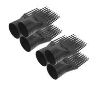 HAMPPLIES 6pezzi Sostituzione Ugello Asciugacapelli in Plastica Nera Pettine per Asciugacapelli Accessori per Parrucchieri Strumento Ugello per Styling dei Capelli Pettine per Adatto