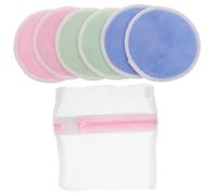 HAMPPLIES 7 pezzi Dischetti Struccanti in di Bambù Riutilizzabili Morbidi e Lavabili Borsa Accessori per Pulizia e Rimozione