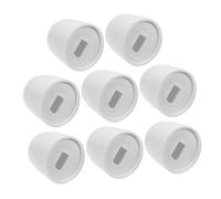 HAMPPLIES 8 pezzi Copribulloni per Wc in Plastica Antifading Decorativi e Facili da Installare Accessori per del Pavimento Kit per Bagno Elegante e Pratico