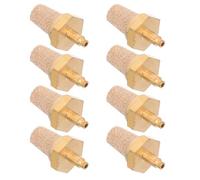 HAMPPLIES 8 Pezzi per Macchina Silenziatore Scarico Compressore in Rame Ugello Nebulizzatore Pneumatico per Palco Ricambio per Generatore Nebbia
