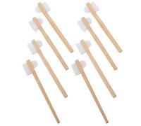 HAMPPLIES 8pezzi Spazzolino Sottile per Protesi Dentaria con Impugnatura Ergonomica di Strumenti per Pulizia delle Dentiere Portatile per Uso Quotidiano e Viaggi