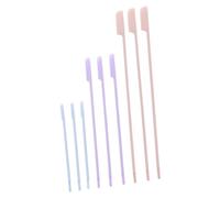 HAMPPLIES 9 pezzi Spatole Silicone per Riutilizzabili Raschietti Cosmetici per Lozioni Shampoo e Smalti Design Curvo Adatto Diverse Dimensioni di Contenitori