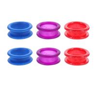 HAMPPLIES Accessori Professionali Riduce Pressione 6 Pezzi per Forbici da Parrucchiere Anelli in Silicone Antiscivolo Comfort Grip tra Dita per Saloni e Parrucchieri