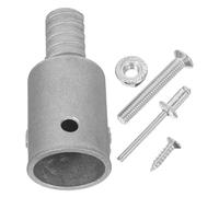 HAMPPLIES Adattatore Testa Filettata per Asta Spazzolone in Alluminio Resistente Ricambio Estensione Scopa per Bastoni in e Kit Argento