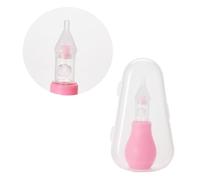 HAMPPLIES Aspiratore Nasale Silicone per Pulitore per Mucosa Nasale con Vacuum Accessorio Care Rosa con Scatola Storage