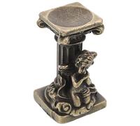 HAMPPLIES Base Vintage per Sfera di Cristallo con Colonna e Angioletto Decorativo Supporto da Tavolo per Casa e Ufficio Ornamento Versatile in