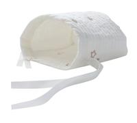 HAMPPLIES Borsa Porta Pannolini per Culla in Cotone 100% Ricamo, Organizer Sospeso per Pannolini e Giocattoli Ragazzo Ragazza, Salvaspazio da Appendere alla Culla per Conservazione e Facile