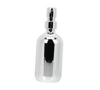 HAMPPLIES Bottiglia Shampoo Pet Argento Metallizzato Dispenser Lozione Doccia Riutilizzabile per Casa e Viaggio Plastica Sicura e Resistente Design Moderno e Pratico per Bagno