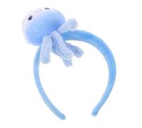 HAMPPLIES Cerchietto per Chioma a Forma di Medusa in Peluche Blu Fascia Cosplay Animale Marino Regolabile per e Adulti Accessorio per Feste Halloween Natale e Costume Oceano