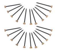 HAMPPLIES Chiodi per Appendere Quadri in Confezione da 70 Pezzi Testa in Rame Nero, Accessori per Fissaggio Cornici su Legno, Cartongesso e Mattoni, Ganci Compatti per Decorazioni