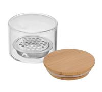 HAMPPLIES Ciotola Manicure in Vetro Crystal con Filtro in Acciaio Resistente Portatile e Pratica per Pulizia Pennelli Unghie Strumento Essenziale per Nail Art Professionale e Te