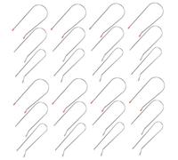 HAMPPLIES Clip Fermaglio per Arricciacapelli Caldo 24 Pezzi Set 1,9-3,2 Cm in Acciaio Inox 304 per Sostituzione Morsetto Bigodini Riscaldati Accessori Styling Chioma Uso Professionale