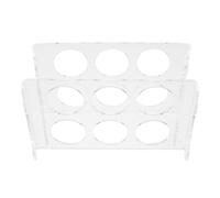 HAMPPLIES Contenitore per Uova a Doppio Strato in Acrilico Trasparente per Frigorifero, Vassoio Impilabile da 12 Uova Coperchio Rimovibile, Organizer Salvaspazio per Porta Laterale e